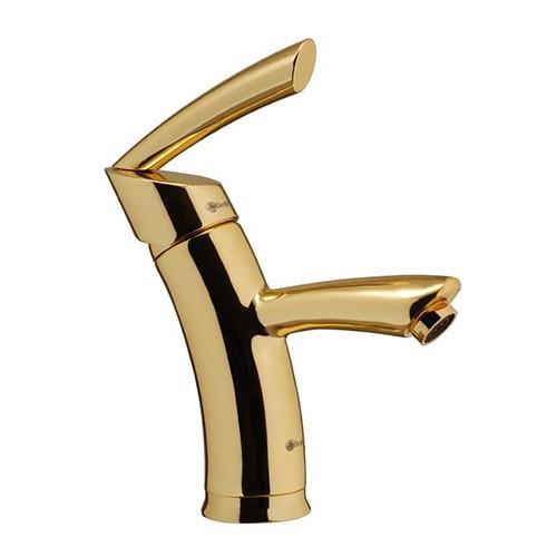 شیر روشویی درخشان مدل تاپ گلد  Derakhshan gold top basin faucets